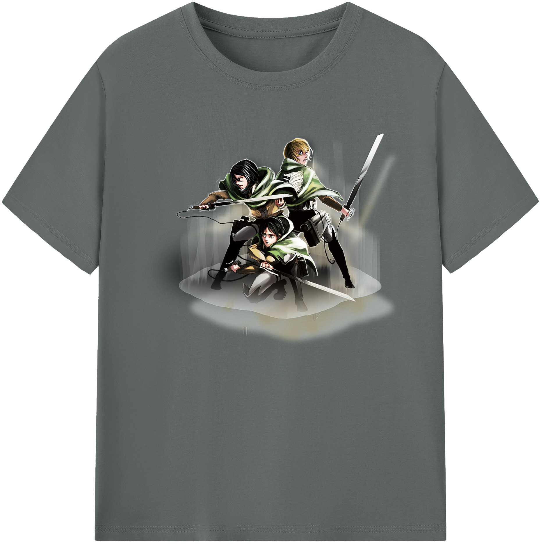 （画像用） 進撃の巨人 Attack on Titan 綿100％ メンズ半袖Tシャツ｜肌触りやわらか＆通気性